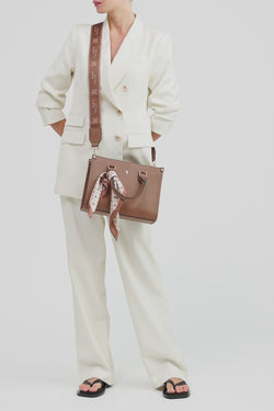 Small Tote Bag With Scarf