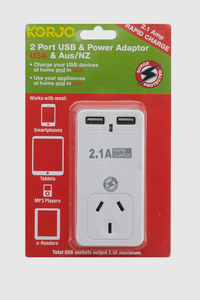 USB Power Adaptor Aus/USA