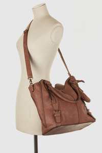 Zip Detail Tote Bag