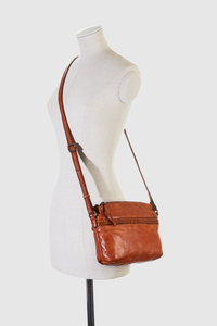 Isla Leather Braided Crossbody Bag