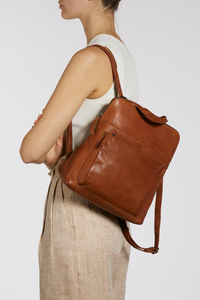 Maya Leather Convertible Backpack