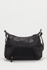 Side Zip Pocket Crossbody Bag