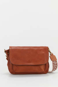 Pia Leather Flapover Bag