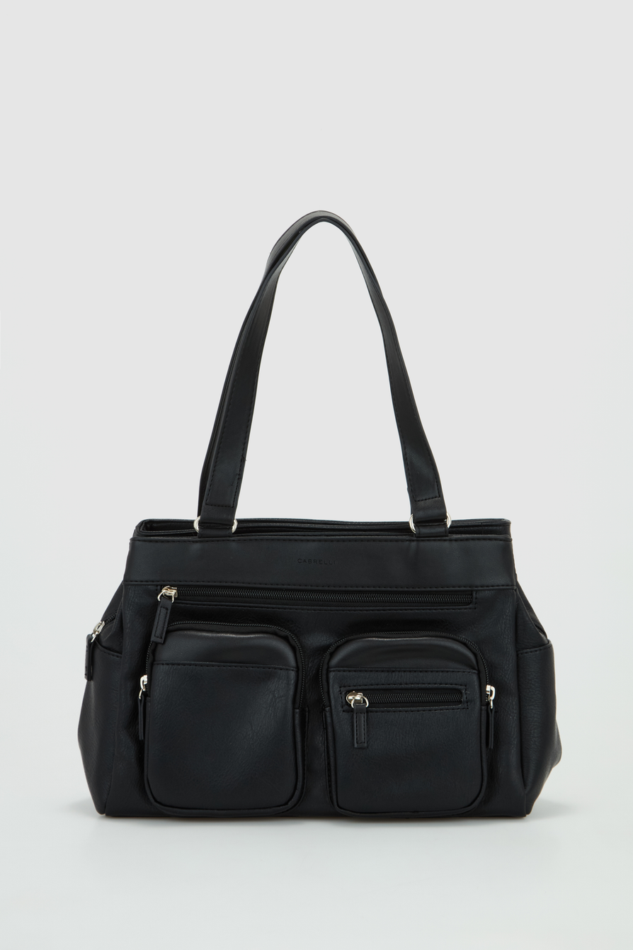 Multi shop zip handbag