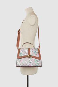 Floral Top Handle Bag